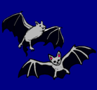 Dibujo Un par de murciélagos pintado por osvaldo