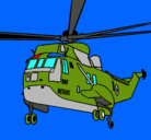 Dibujo Helicóptero al rescate pintado por marc