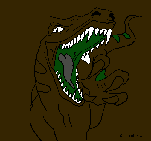 Dibujo Velociraptor II pintado por SERGIO