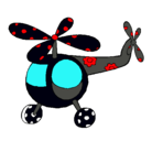 Dibujo Helicóptero adornado pintado por nicolas
