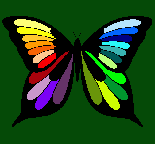 Dibujo Mariposa pintado por nereguapa