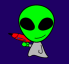 Dibujo Alienígena II pintado por avatar