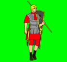 Dibujo Soldado romano pintado por B1SE