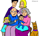 Dibujo Familia pintado por valery