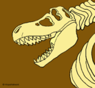 Dibujo Esqueleto tiranosaurio rex pintado por DarianSan