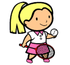 Dibujo Chica tenista pintado por XIMENA