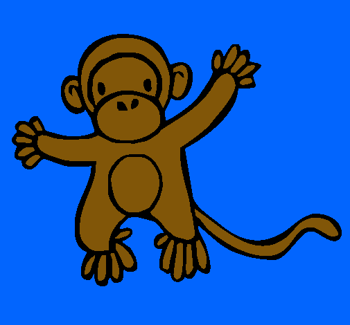 Dibujo Mono pintado por IVANCITO