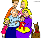 Dibujo Familia pintado por KERIGMA