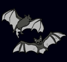Dibujo Un par de murciélagos pintado por mateo