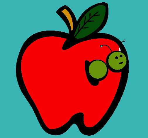 Dibujo Manzana III pintado por sandydb