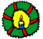 Dibujo Corona de navidad II pintado por maj_bcn