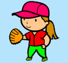 Dibujo Jugadora de béisbol pintado por nummkt