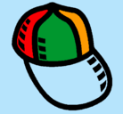 Dibujo Gorra de béisbol pintado por gorra