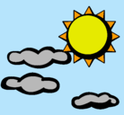 Dibujo Sol y nubes 2 pintado por IVANCITO