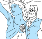 Dibujo Estados Unidos de América pintado por eeeee