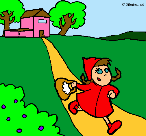 Dibujo Caperucita roja 3 pintado por gordito53