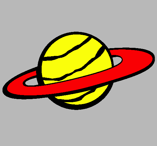 Dibujo Saturno II pintado por KYRIOS 