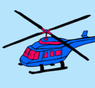 Dibujo Helicóptero  pintado por daye