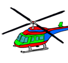 Dibujo Helicóptero  pintado por sabino