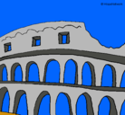 Dibujo Coliseo pintado por chantarel