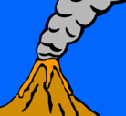 Dibujo Volcán pintado por IVANCITO