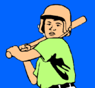 Dibujo Niño bateador pintado por sergio