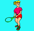 Dibujo Chica tenista pintado por Nuria