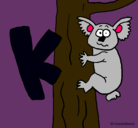 Dibujo Koala pintado por paola
