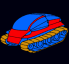 Dibujo Nave tanque pintado por carlos