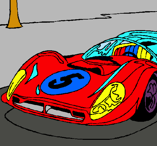 Dibujo Automóvil número 5 pintado por bagguin