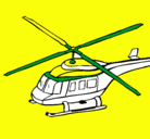 Dibujo Helicóptero  pintado por joaqui
