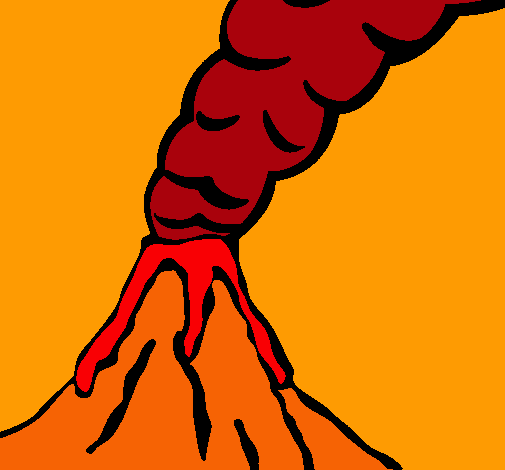 Dibujo Volcán pintado por Camila1138