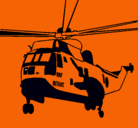 Dibujo Helicóptero al rescate pintado por cindy
