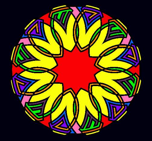 Dibujo Mandala 37 pintado por coralmu004