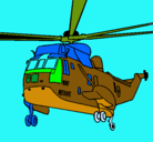 Dibujo Helicóptero al rescate pintado por roger4