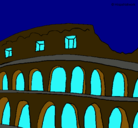 Dibujo Coliseo pintado por pinca