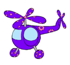 Dibujo Helicóptero adornado pintado por valeska