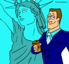 Dibujo Estados Unidos de América pintado por arilu