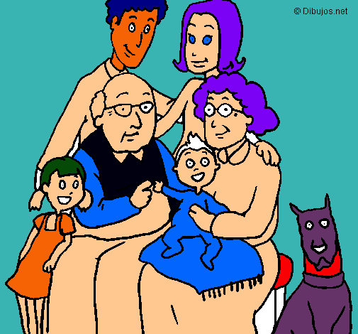 Dibujo Familia pintado por charlian