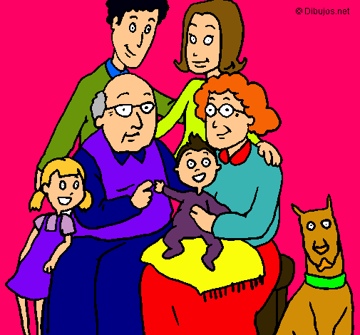 Dibujo Familia pintado por isabel