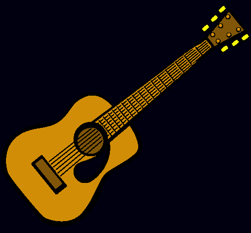 Dibujo Guitarra española II pintado por macatan