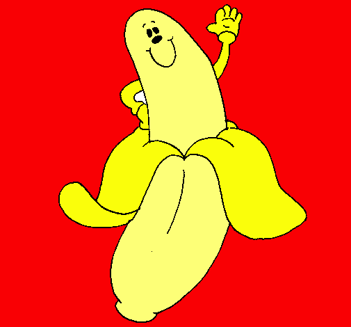 Dibujo Banana pintado por charlian