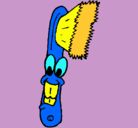 Dibujo Cepillo de dientes pintado por lili