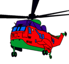 Dibujo Helicóptero al rescate pintado por liotag