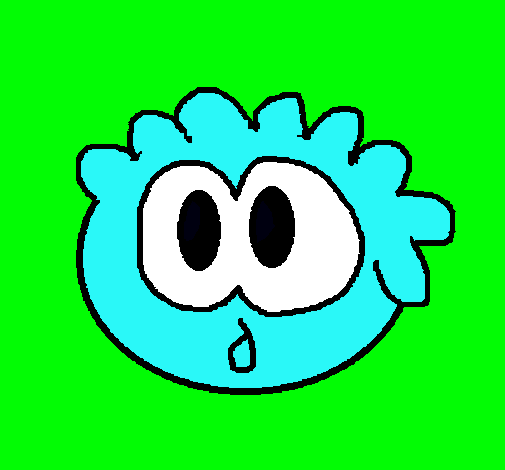 Dibujo Puffle 2 pintado por cloy12