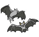 Dibujo Un par de murciélagos pintado por loana