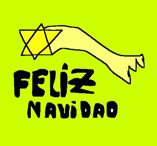 Dibujo Feliz Navidad pintado por juancha