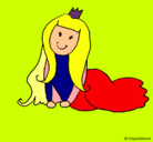 Dibujo Princesa contenta pintado por ANALIA
