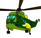 Dibujo Helicóptero al rescate pintado por DRAGO