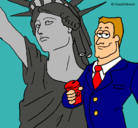 Dibujo Estados Unidos de América pintado por mooon